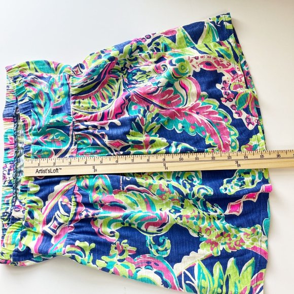 Lilly Pulitzer Val Tube Top in Toucan Play Blue Swirl Multicolor - Size Small - Picture 6 of 6